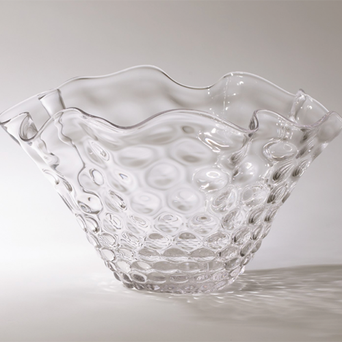 Wavy Glass Bowl