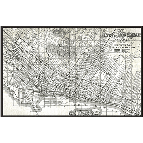 Map City Of Montreal