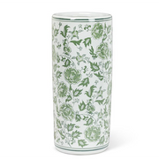 Green & White Umbrella Stand