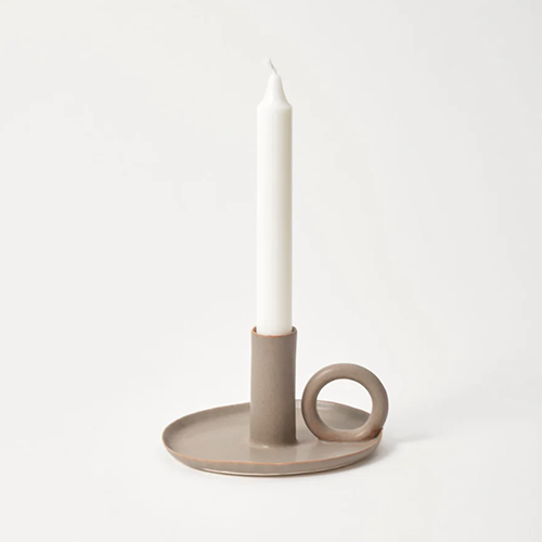 Candle Holder Grey