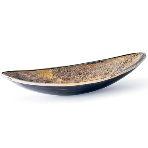 Horn Dish Brass Trim