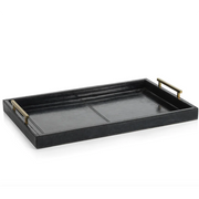Navy Leather Tray