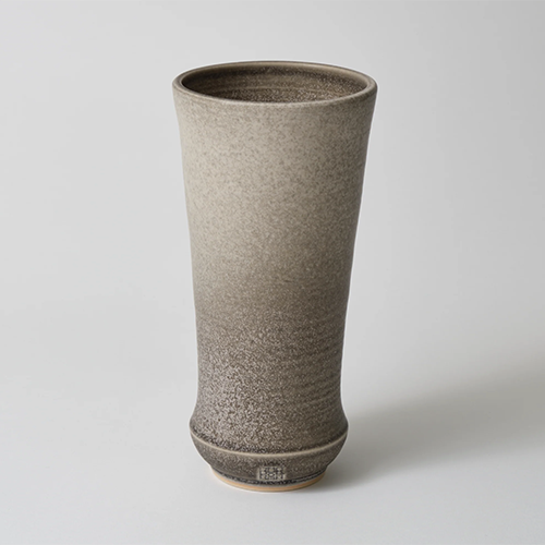 Curved Flower Vase Grey