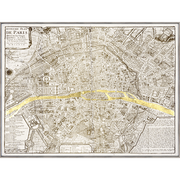 Map Paris Gilded