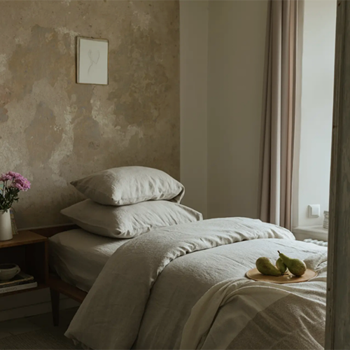 Linen Bedding Wheat