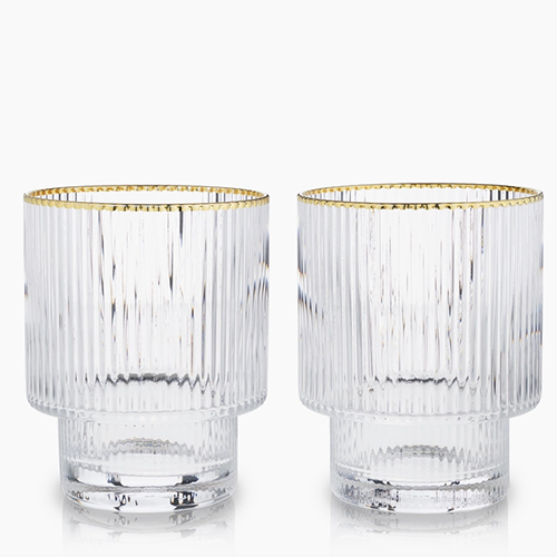 Gold Rim Tumbler