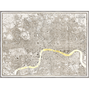 Map London Gilded