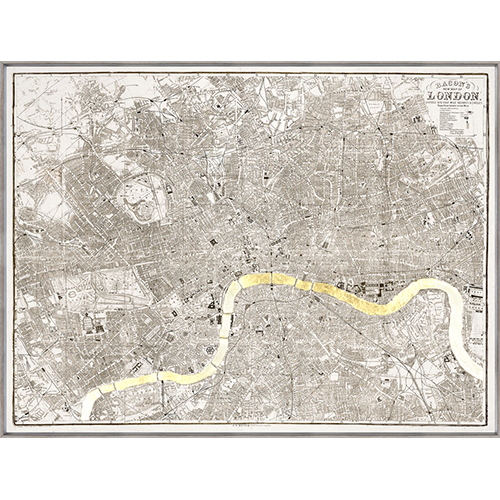 Map London Gilded