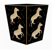 Zebra Wastebasket