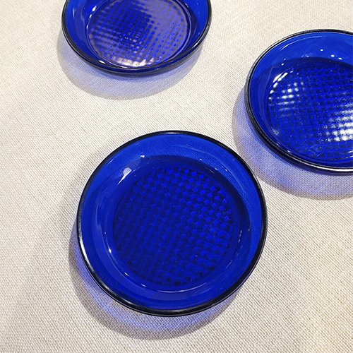 Vintage Cobalt Blue Plates