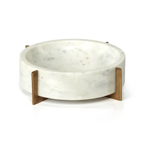 White Bowl on Stand