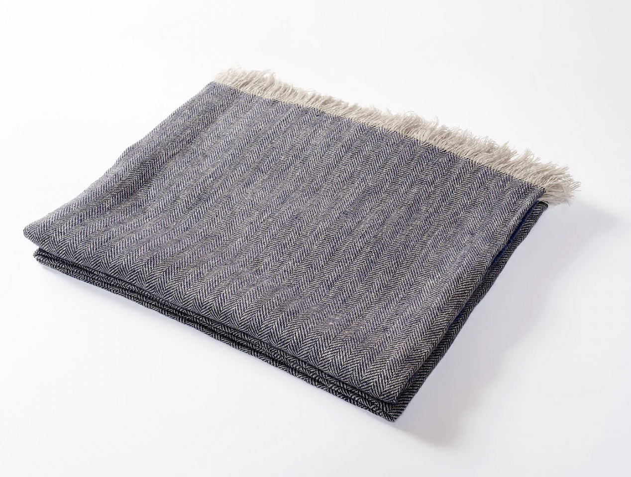 Linen Throw Denim