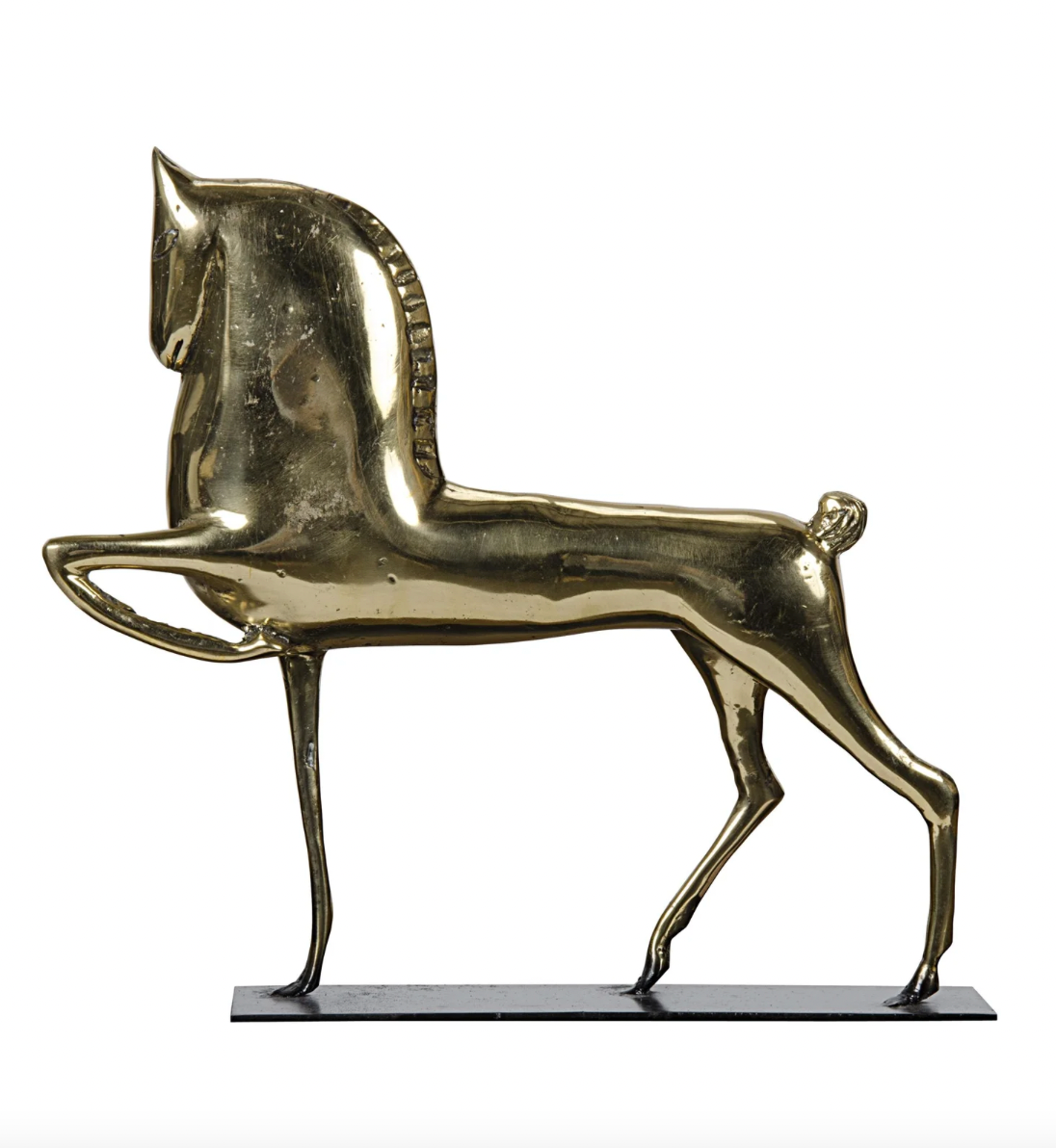 Brass Horse on Stand