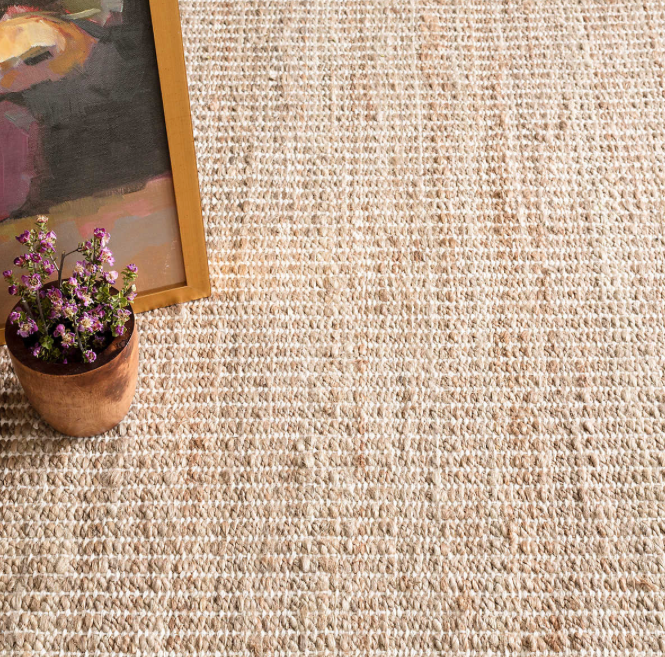 Gridwork Jute Ivory