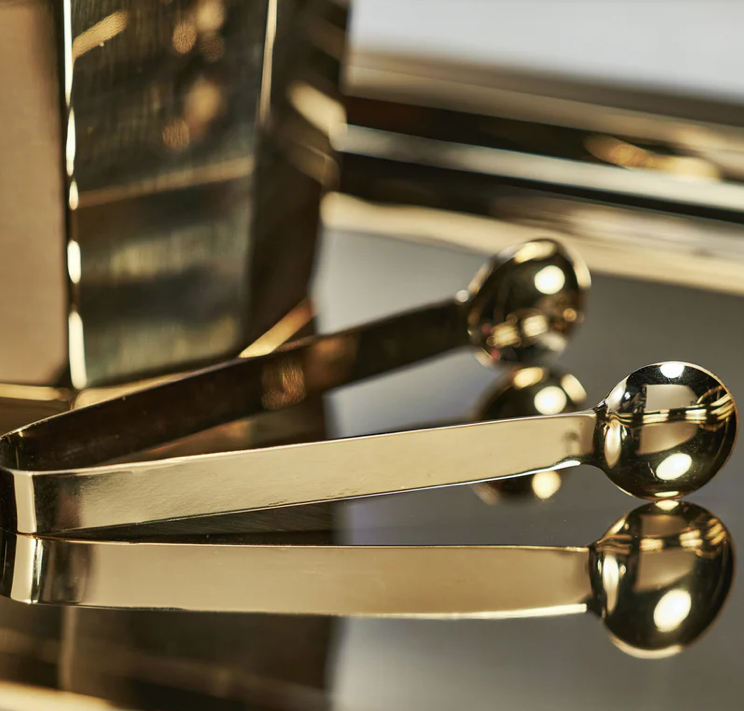 Gold Ice Tongs