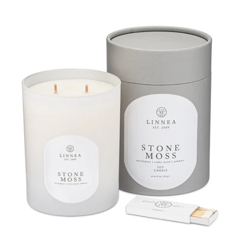 Linnea Stone Moss Candle