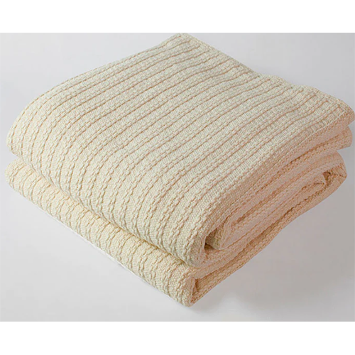 Cable Knit Blanket Natural