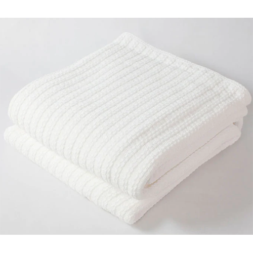 Cable Knit Blanket White